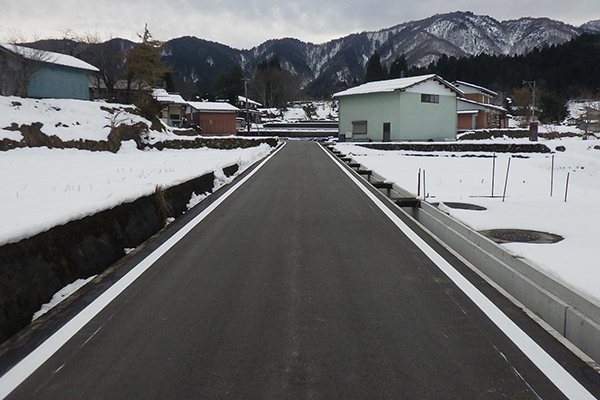 県営中山間地域総合整備事業 白鳥北部地区 尾の上集落道第2号工事